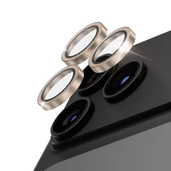 PanzerGlass Hoops keramična zaščita objektiva bleščeče zlata za iPhone 18 Pro / 18 Pro Max