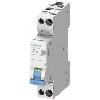 Siemens 5SY17104 SENTRON 1-polni MCB, 10 A, karakteristika C, 72 V DC, 10 kA, možnost plombiranja