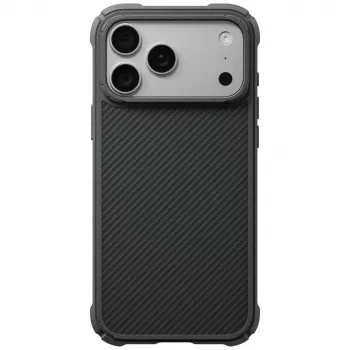 PITAKA Cairn ovitek za iPhone 18 Pro Max / 17 Pro Max črno-siv