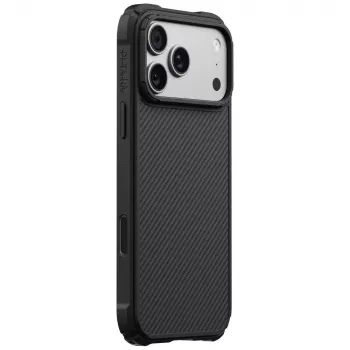 PITAKA Cairn ovitek za iPhone 18 Pro Max / 17 Pro Max črno-siv