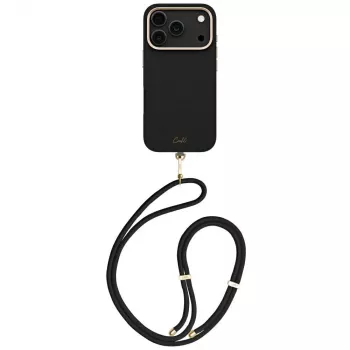 UNIQ Coehl Mirelle magnetni ovitek za polnjenje za iPhone 17 Pro, ebenovina
