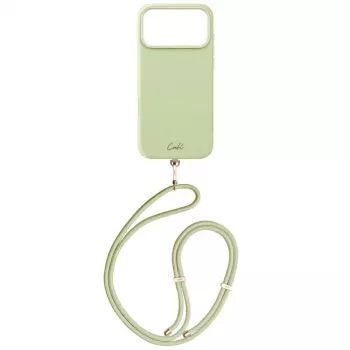 UNIQ Coehl Mirelle MagSafe ovitek za iPhone 17 Pro Max – zelen s cvetličnim vzorcem