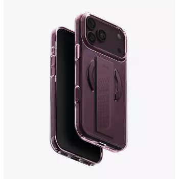 UNIQ Heldro Air MagClick ovitek za polnjenje za iPhone 18 Pro Max / 17 Pro Max – bordo rdeča