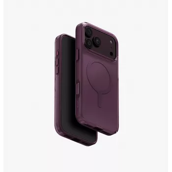 UNIQ Clario Magclick eko ovitek za polnjenje za iPhone 18 Pro Max / 17 Pro Max – vijoličen