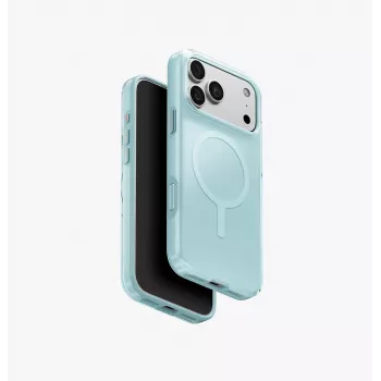 UNIQ Clario MagClick ovitek za brezžično polnjenje za iPhone 18 Pro Max / 17 Pro Max – mint