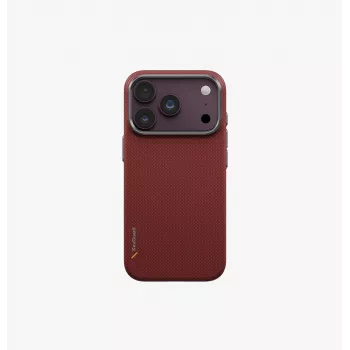 UNIQ Keva Edge MagClick ovitek za brezžično polnjenje za iPhone 18 Pro / 17 Pro - rdeč