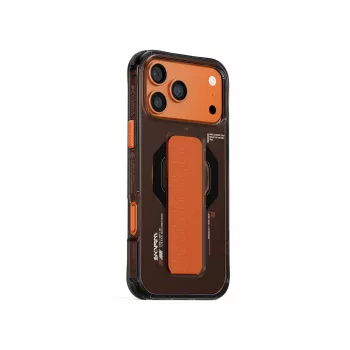 SKINARMA Haxa ovitek za iPhone 17 Pro z magnetnim polnjenjem in stojalom za oprijem, grafit