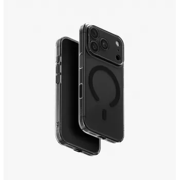 UNIQ Airsuit MagClick ovitek za brezžično polnjenje za iPhone 18 Pro / 17 Pro – črn