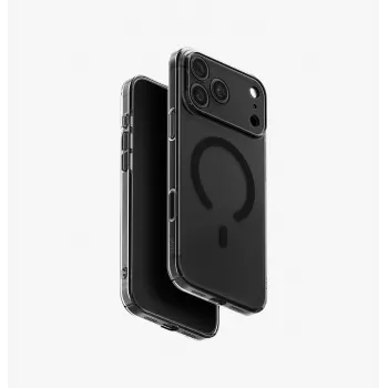 UNIQ Airsuit MagClick ovitek za brezžično polnjenje za iPhone 18 Pro Max / 17 Pro Max – črn