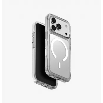 UNIQ Combat Magclick ovitek za brezžično polnjenje za iPhone 18 Pro / 17 Pro - bel
