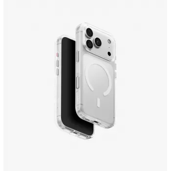 UNIQ Clario Magclick prozorni ovitek za brezžično polnjenje za iPhone 18 Pro / 17 Pro