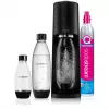 SodaStream Terra Megapack črn aparat za pripravo gazirane vode s 3 steklenicami in CO2 jeklenko Quick Connect