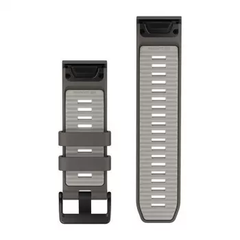 Garmin QuickFit 26 paščki za uro, Pebble Grey/Silver Grey silikon [010-14510-00]