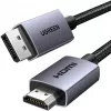 UGREEN HDMI na DisplayPort aktivni pretvorniški kabel 4K 30Hz 3m črn