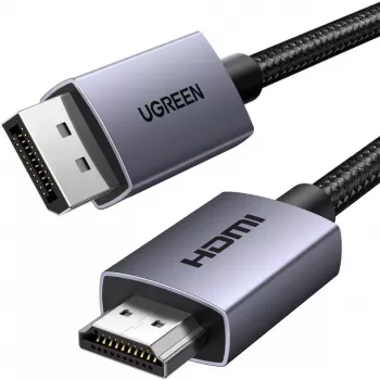 UGREEN HDMI na DisplayPort aktivni pretvorniški kabel 4K 30Hz 3m črn
