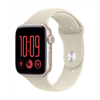 Apple Watch SE 3 GPS + Cellular 44 mm aluminijasto ohišje Polarstern s športnim pasom peščena – M/L