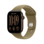 Apple Watch Series 12 GPS 42mm ohišje iz temnega brona z olivnim športnim pasom - M/L