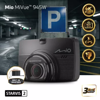 Mio MiVue 945W Premium 4K avtomobilska kamera, STARVIS 2, Wi-Fi, GPS