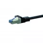 DSIT Cat6a S/FTP patch kabel, 50 m, črn, LSZH
