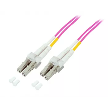 EFB-Elektronik optični patch kabel LC na LC OM4 Duplex, 40 m, LSZH, vijoličen