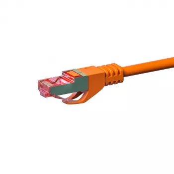 DSIT Cat6 S/FTP patch kabel, 20 m, oranžen, LSZH