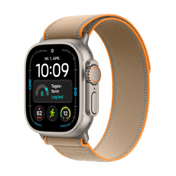 Apple Watch Ultra 4 GPS + Cellular 49 mm ohišje iz titana naravna z Trail Loop Sand – M/L