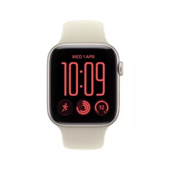 Apple Watch SE 3 GPS + Cellular 44 mm ohišje iz aluminija Polarstern s športnim pasom Sand – M/L