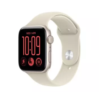 Apple Watch SE 3 GPS 44 mm ohišje iz aluminija Polarstern s športnim pasom Sand – M/L