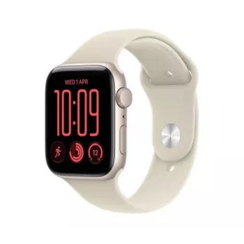 Apple Watch SE 3 GPS 40 mm ohišje iz aluminija Starlight s športnim pasom Sand - S/M