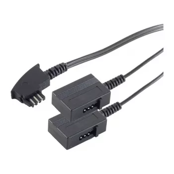 S-Impuls telefonski podaljševalni kabel - TAE-F (S) na TAE-F (R) - 20 cm