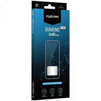 MyScreen Diamond Glass Lite Edge Full Glue zaščitno steklo za zaslon za Apple iPhone 16, črno