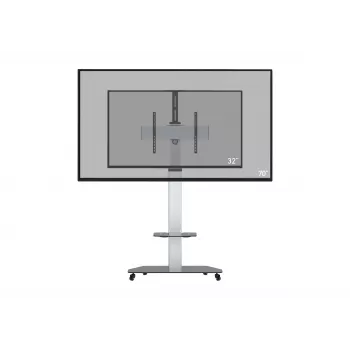 celexon Professional Adjust-3270MP TV voziček za 32-70 inch ploske zaslone, aluminij/satinirano steklo, srebrn