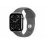Apple Watch Series 11 GPS + Cellular 42 mm ohišje iz titana naravno s športnim pasom siv – S/M
