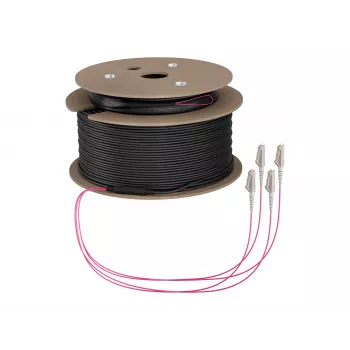 EFB optični glavni kabel OM4, 4 vlaken, LC-LC, 130 m, LSZH