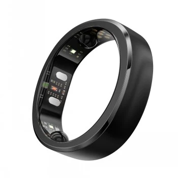 RingConn Smart Ring Gen3 za ženske in moške – mat črna, velikost 12