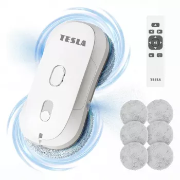 Tesla RoboStar W400 Pro robot za čiščenje oken z vrtečimi se krpami (ROBW400WHTPRO)