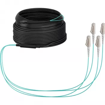 EFB-Elektronik OM3 trunk kabel U-DQ(ZN)BH, 4 vlaken, 1x4 LC-LC, 30 m, Dca, LSZH (O8303S30OM3)