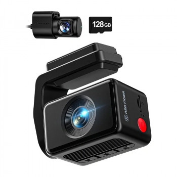 REDTIGER F4 Pro WiFi 4K + 1080p 128GB avtomobilska kamera