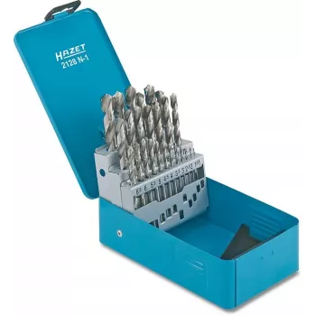 HAZET 2128N-1 komplet HSS svedrov za kovino, 25-delni, DIN 338