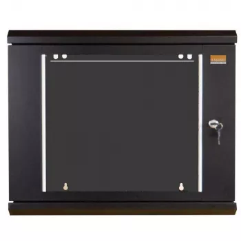 IT-BUDGET TAUNUS 19 inch omrežna omara, 12U, globina 600 mm, steklena vrata, zaklepljiva, črna