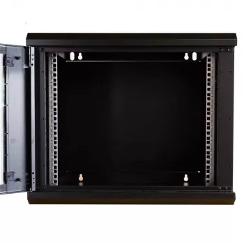 IT-BUDGET TAUNUS 19 inch omrežna omara, 12U, globina 600 mm, steklena vrata, zaklepljiva, črna