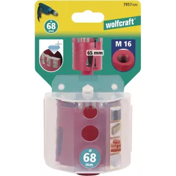 Wolfcraft 7957000 diamantni votli sveder, 68 mm