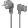 DSIT napajalni kabel Schuko na IEC C13, 2 m, siv