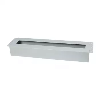 Allnet 19-palčna 3U DIN tirnica za odklopnike, globina 61 mm, čelna montaža, svetlo siva (ALL-S0002257)