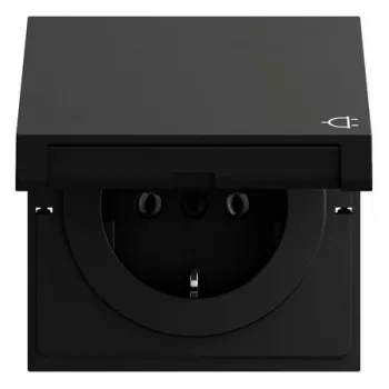 Gira 445474 SCHUKO vtičnica KD, System 70, črna
