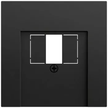 Gira 027674 pokrovna plošča TAE USB System 70, črna