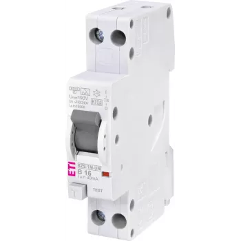 ETI 002176024 KZS-1M-UNI RCBO (FI/LS) 1P+N, tip A, B16/0,03, 240 V, 16 A, 50/60 Hz