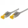 Tecline Cat6a S/FTP patch kabel RJ45, 2 m, siv, LSZH
