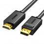 Ugreen kabel DisplayPort na HDMI, 3 m, 4K, črn
