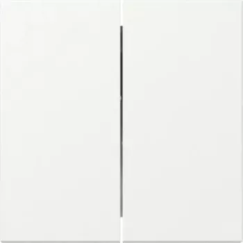 GIRA Wippe 349527, 2-delni, raven, System 55, Pure White mat